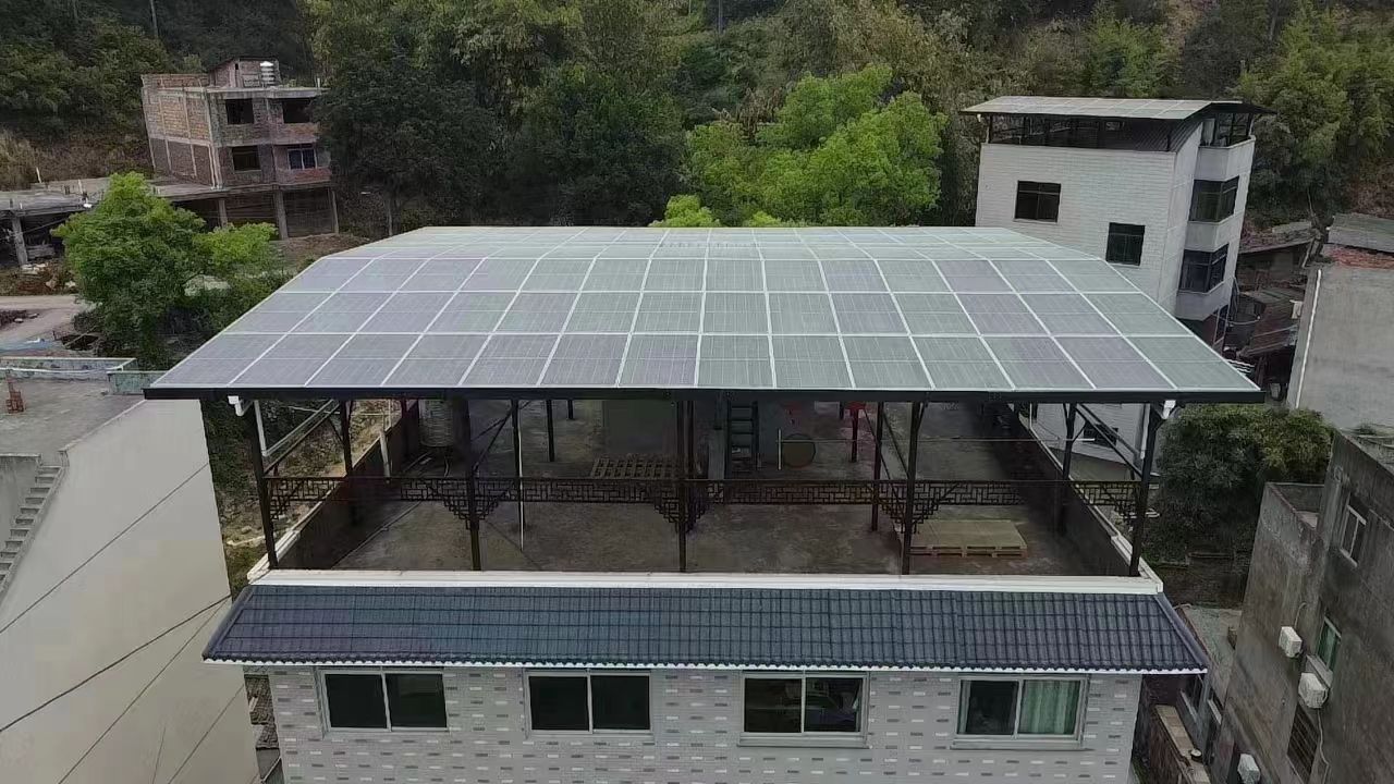 慈溪15kw+10kwh自建别墅家庭光伏储能系统